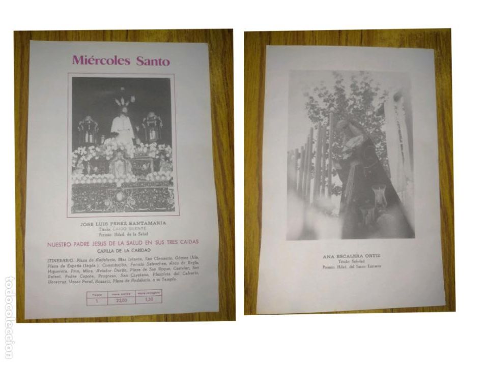 Otros Art&iacute;culos de Coleccionismo en Papel: HOJA INFORMACION GRAFICA A&Ntilde;OS 80s villa de rota cadiz semana santa leer descripcion