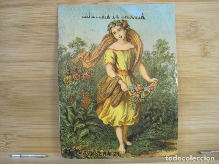Otros Art&iacute;culos de Coleccionismo en Papel: PUBLICIDAD MUY ANTIGUA ZAPATERIA LA MASCOTA DE IGNACIO LOPEZ-BARCELONA-GRACIA-VER FOTOS-(K-8462)