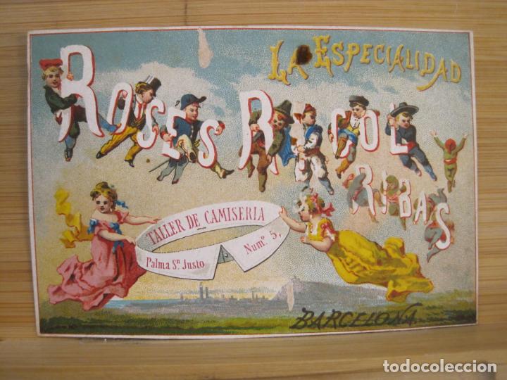 Sammelleidenschaft Andere Papierartikel: BARCELONA-ROSES RIGOL RIBAS-TALLER DE CAMISERIA-PUBLICIDAD ANTIGUA-VER FOTOS-(99.979)