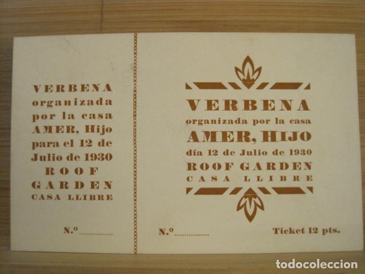 Sammelleidenschaft Andere Papierartikel: BARCELONA ?-VERBENA CASA AMER-INVITACIO ANY 1930-VER FOTOS-(99.988)