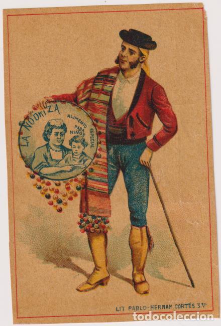 Collectionnisme Papier divers: Cromo Tarjeta. La Nodriza. Al dorso: Publicidad de Casa Colomina. Sevilla, siglo XIX