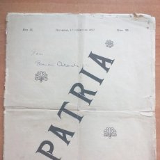 Otros Artículos de Coleccionismo en Papel: 1897 PÁTRIA - L `ATLÁNTIDA - VERDAGUER - REVISTA QUINCENAL ILUSTRADA Nº 22. Lote 386641539