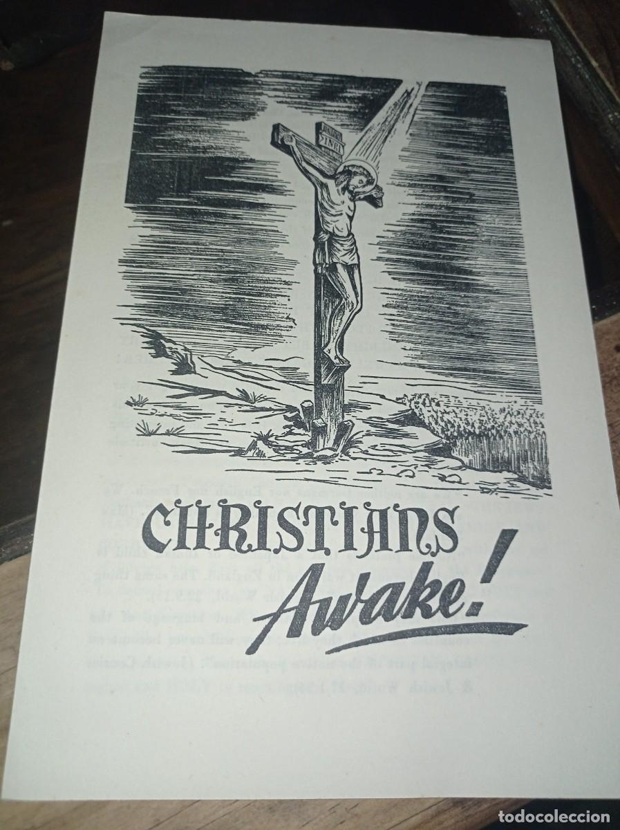 Otros art&iacute;culos de coleccionismo en papel: DIPTICO INGL&Eacute;S CHRISTIANS AWAKE! REF. UR MES 10