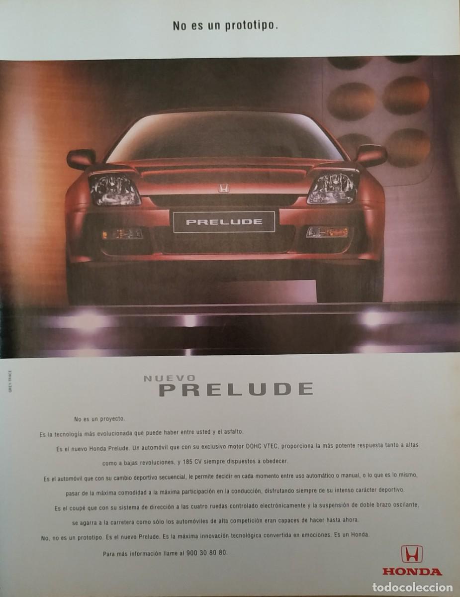 Otros Art&iacute;culos de Coleccionismo en Papel: ANTIGUO ANUNCIO PUBLICITARIO HONDA PRELUDE