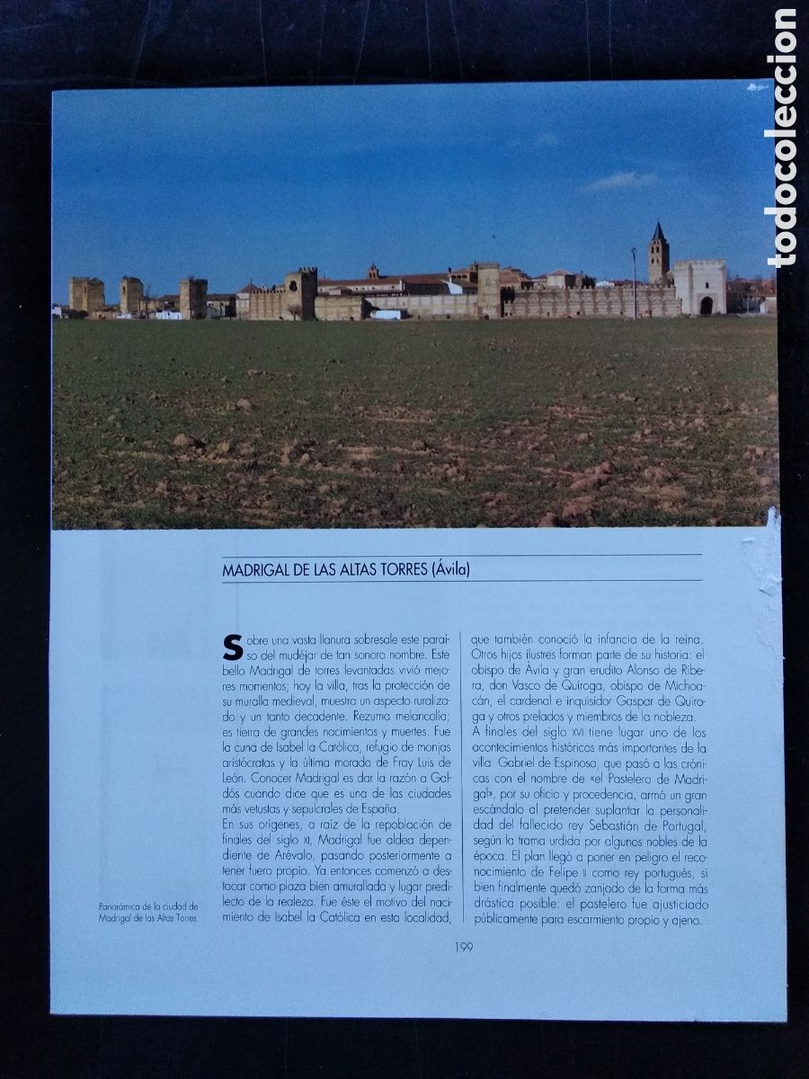 Otros Art&iacute;culos de Coleccionismo en Papel: Las Navas del Marqu&eacute;s , Navacepedilla de Corneja , Madrigal de las Altas Torres Avila , ocho paginas