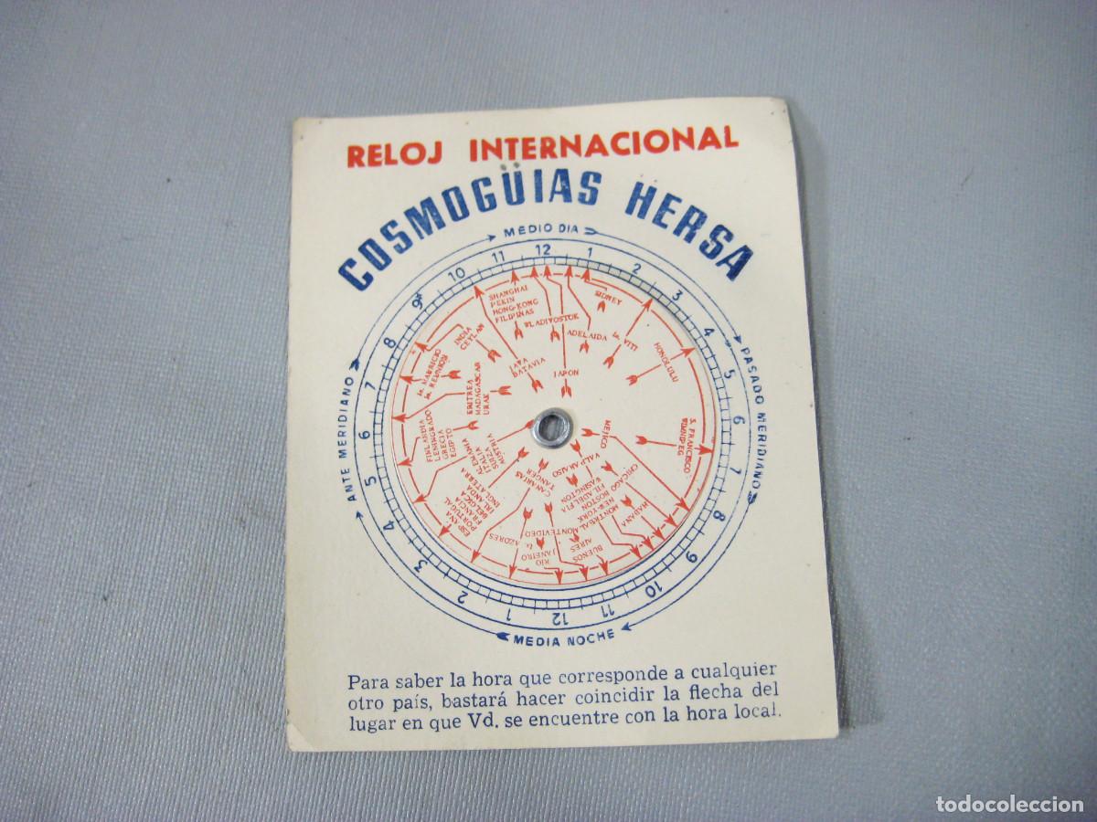 Otros Art&iacute;culos de Coleccionismo en Papel: RELOJ INTERNACIONAL COSMOGUIAS HERSA. PARA SABER LA HORA EN CUALQUIER PAIS