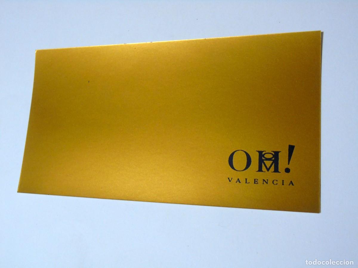 Paper Collecting Others: DISCOTECA OH VALENCIA A&Ntilde;O 1992, FLAYER DORADO ALTA CALIDAD M. 20X10 CM
