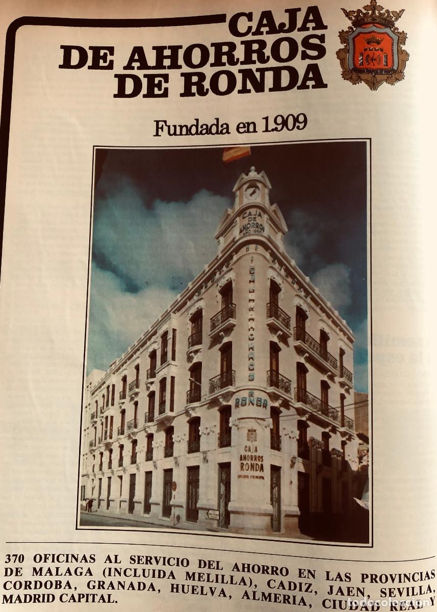 Otros Art&iacute;culos de Coleccionismo en Papel: Publicidad de Caja de Ahorros de Ronda. P&aacute;gina de revista original a&ntilde;o 1982. Buen estado.