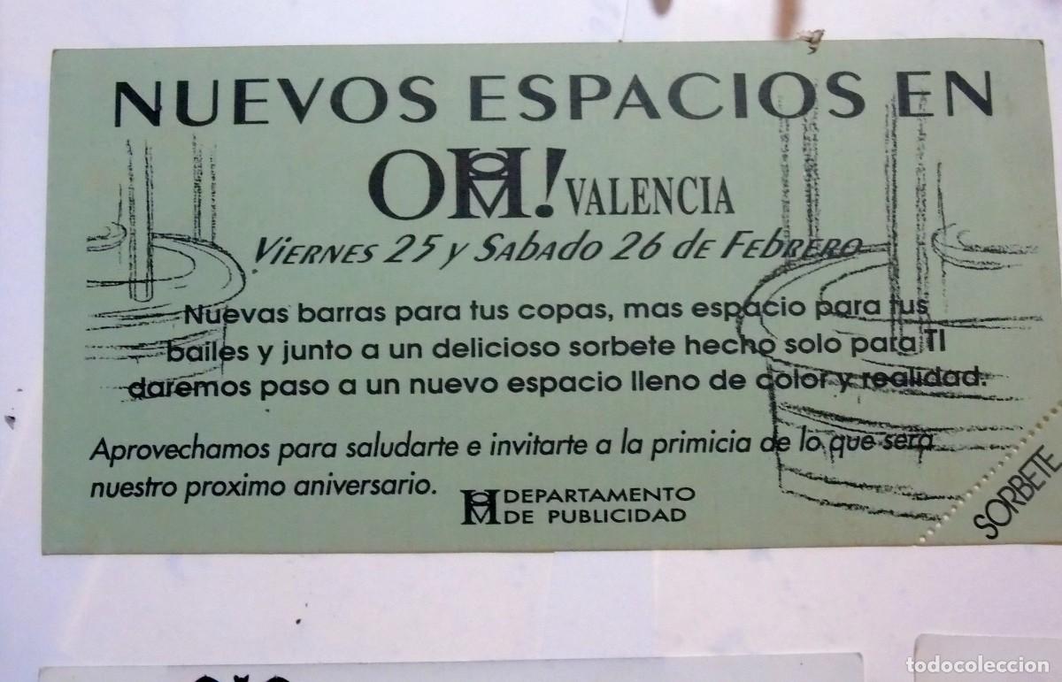 Collectionnisme Papier divers: DISCOTECA OH VALENCIA FLAYER TAMA&Ntilde;O SOBRE AMERICANO A&Ntilde;OS 90