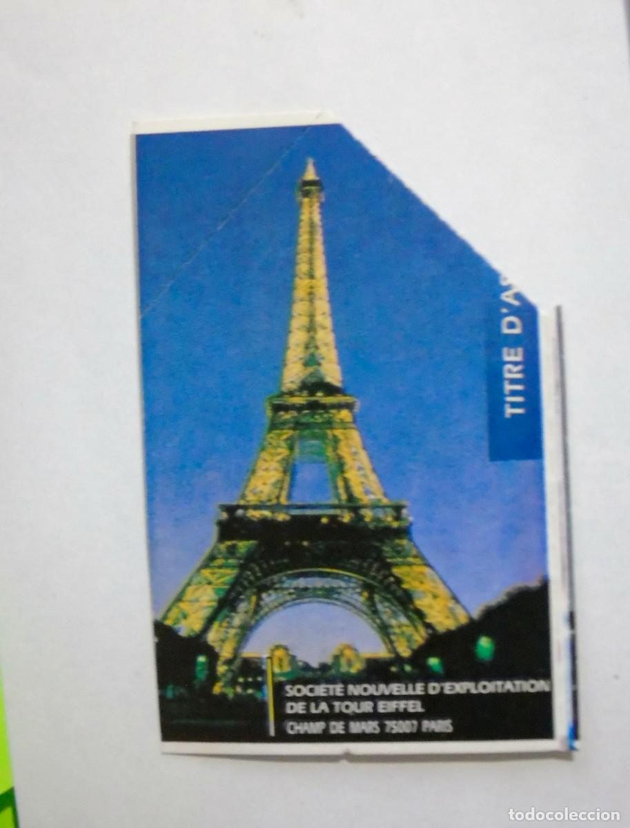 Paper Collecting Others: ENTRADA A LA TORRE EIFFEL PARIS FECHA 2-12-1994