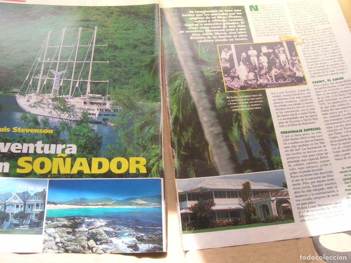 Otros Art&iacute;culos de Coleccionismo en Papel: Robert Louis Stevenson. La aventura de un so&ntilde;ador. 3 Hojas recorte de revista, a&ntilde;o 1994.