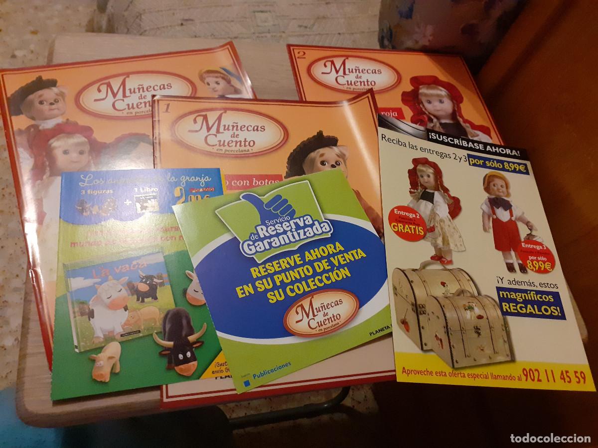 Otros Art&iacute;culos de Coleccionismo en Papel: lote de dos fasciculos de mu&ntilde;ecas de cuento de porcelana con fasciculo de inicio y promociones