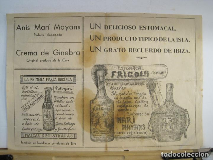 Sammelleidenschaft Andere Papierartikel: ESTOMACAL FRIGOLA-APERITIVO PALO MARI MAYANS-ANIS MARI MAYANS-PUBLICIDAD ANTIGUA-VER FOTOS-(K-8735)