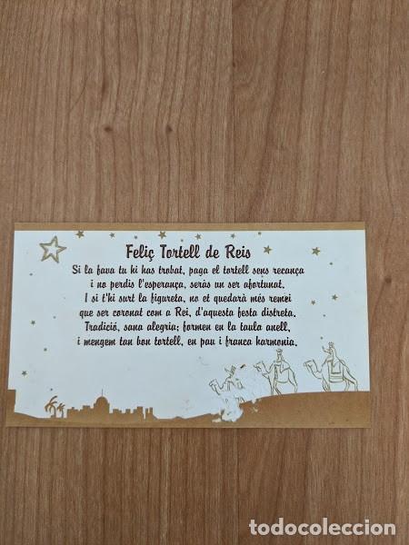 Outros artigos de papel: TARJETA TORTELL DE REIS