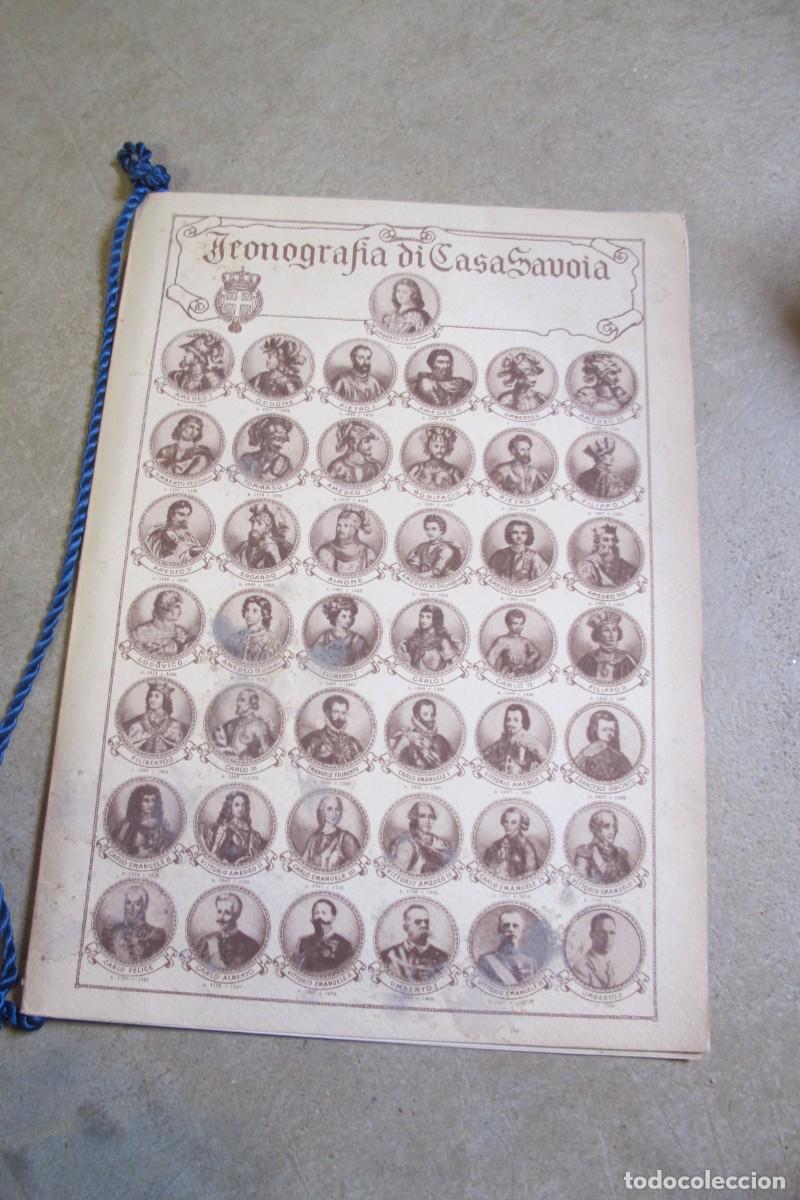 Otros art&iacute;culos de coleccionismo en papel: CRONOGRAFIA DI CASA SAVOIA. 1969 DIPTICO, CON DEDICATORIA A BOLI