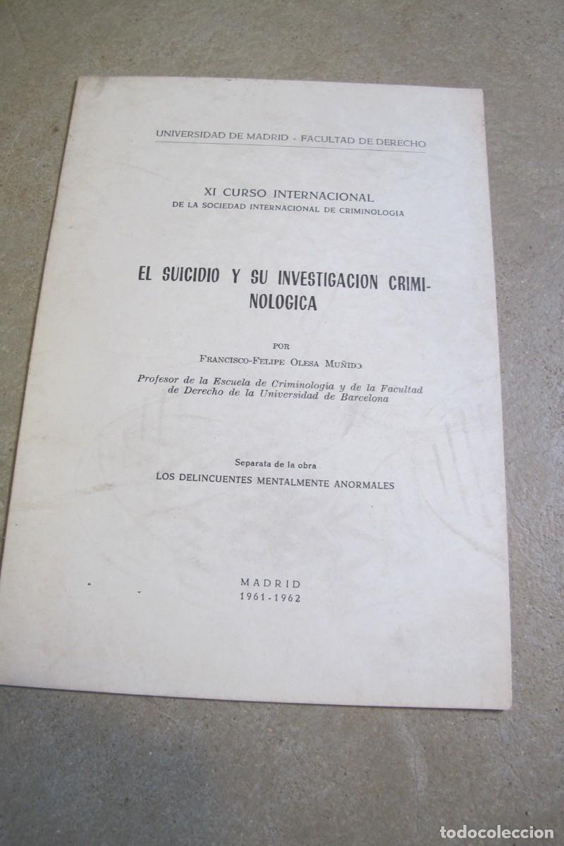 Otros art&iacute;culos de coleccionismo en papel: DELINCUENCIA JUVENIL. ALFONSO SERRANO GOMEZ