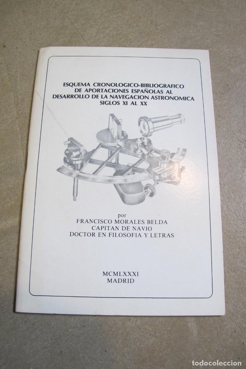Sammelleidenschaft Andere Papierartikel: ESQUEMA CRONOLOGICO-BIBLIOGRAFICO DE APORTACIONES ESPA&Ntilde;OLAS AL DESARROLLO DE NAVEGACION ASTRONOMICA