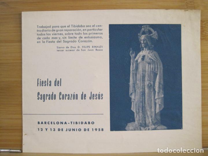 Otros Art&iacute;culos de Coleccionismo en Papel: BARCELONA-TIBIDABO-FIESTA DEL SAGRADO CORAZON DE JESUS-A&Ntilde;O 1958-VER FOTOS-(K-8782)