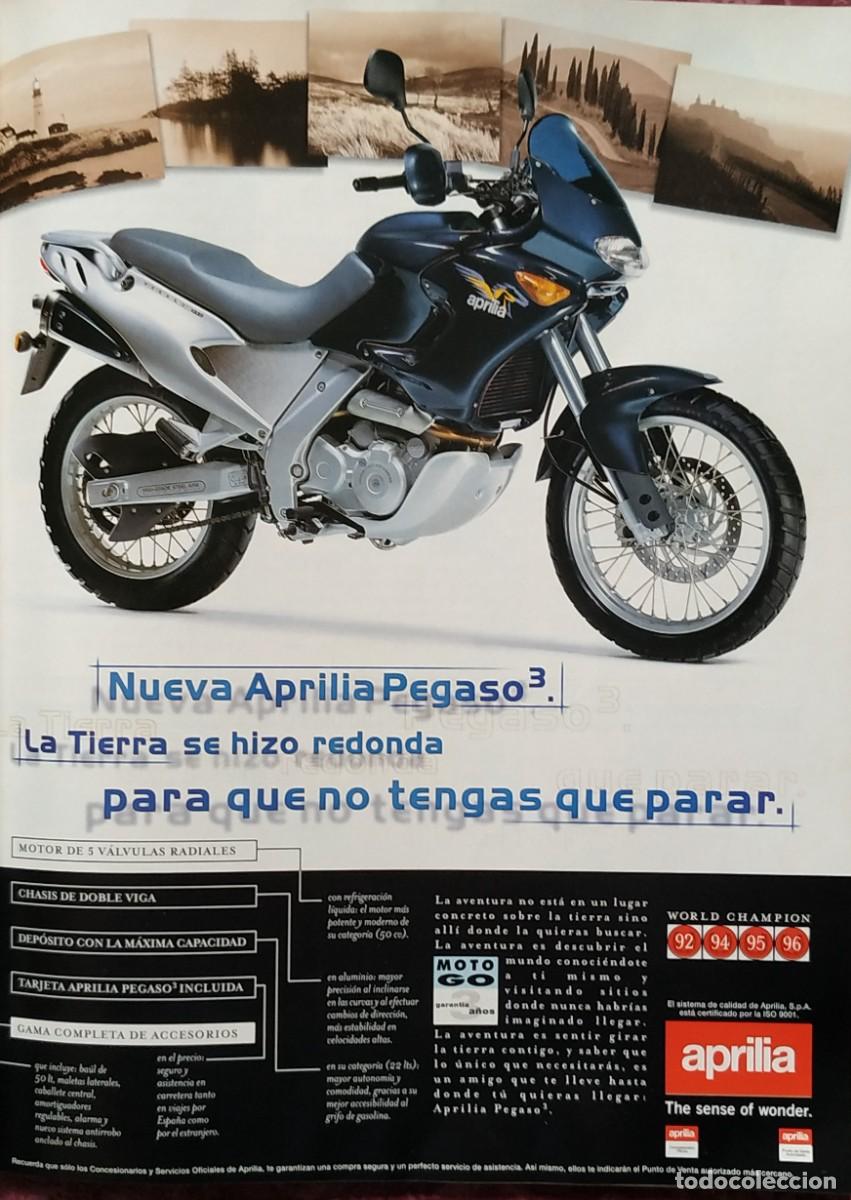 Otros art&iacute;culos de coleccionismo en papel: ANUNCIO PUBLICITARIO MOTO APRILIA PEGASO 3