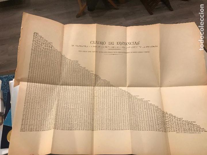 Otros Art&iacute;culos de Coleccionismo en Papel: Cuadro de distancias provincia de Albacete a&ntilde;o 1873 libro Cronica Joaquin Roa Erostarbe mide 68 x 48