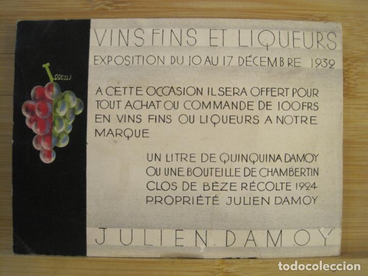 Sammelleidenschaft Andere Papierartikel: VINS FINS ET LIQUEURS-A&Ntilde;O 1932-PUBLICIDAD ANTIGUO VINOS-VER FOTOS-(100.457)