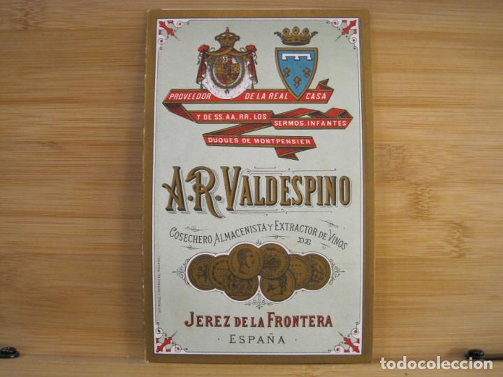 Sammelleidenschaft Andere Papierartikel: JEREZ DE LA FRONTERA-A.R. VALDESPINO-PUBLICIDAD ANTIGUA-VER FOTOS-(K-8835)