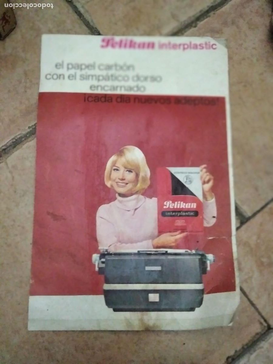 Otros Art&iacute;culos de Coleccionismo en Papel: Antiguo sobre vac&iacute;o de papel carb&oacute;n calcar m&aacute;quina escribir Pelikan Interplastic