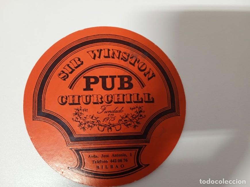Otros Art&iacute;culos de Coleccionismo en Papel: POSAVASOS PUB SIR WINSTON CHURCHILL BILBAO VIZCAYA
