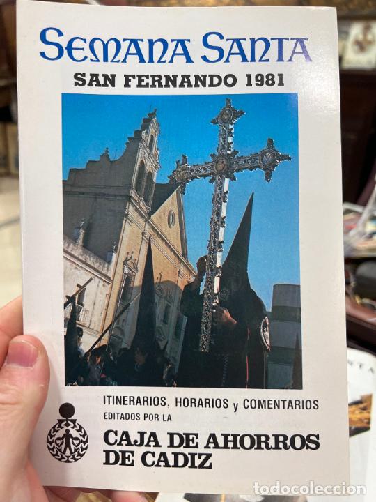 Paper Collecting Others: PROGRAMA ITINERARIO SEMANA SANTA DE SAN FERNANDO 1981