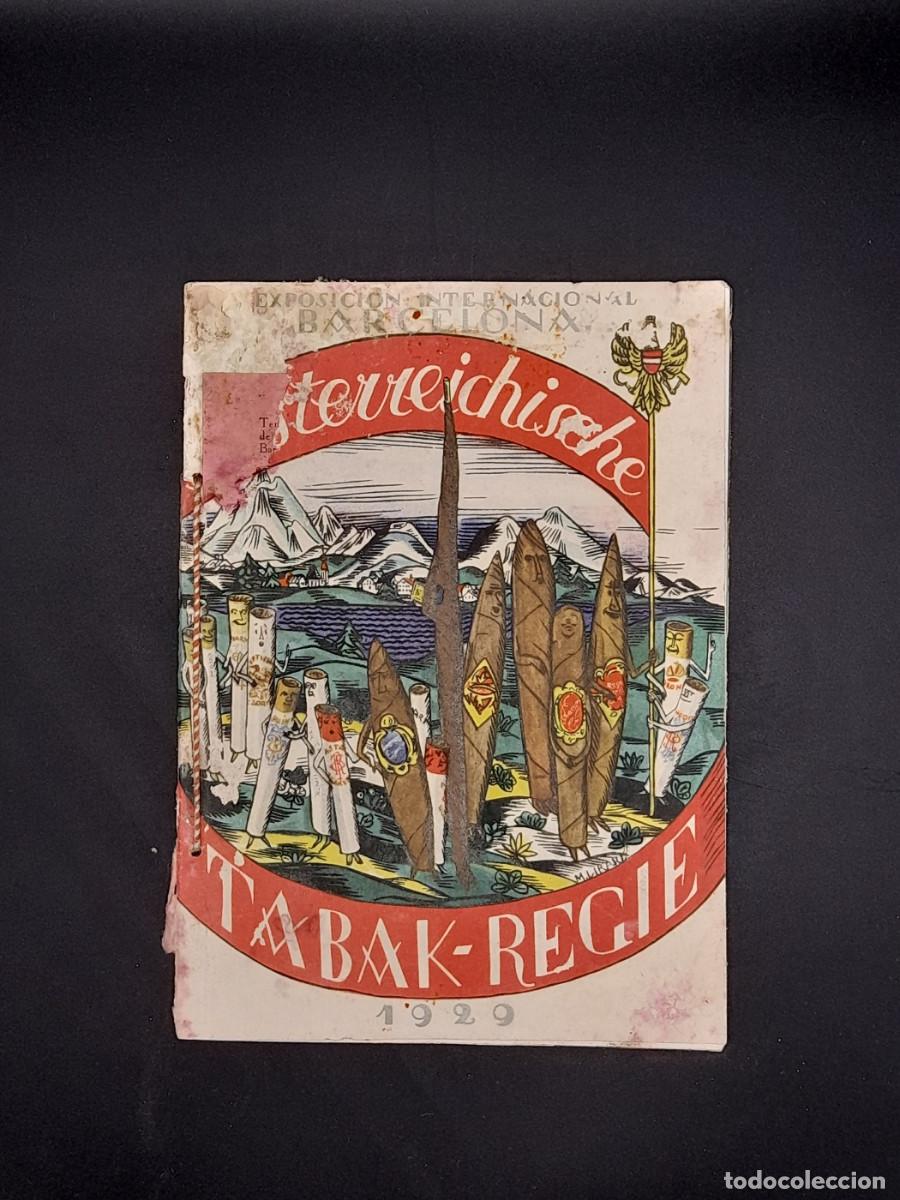 Sammelleidenschaft Andere Papierartikel: TABAK-REGIE, Exposici&oacute; Internacional de Barcelona 1929