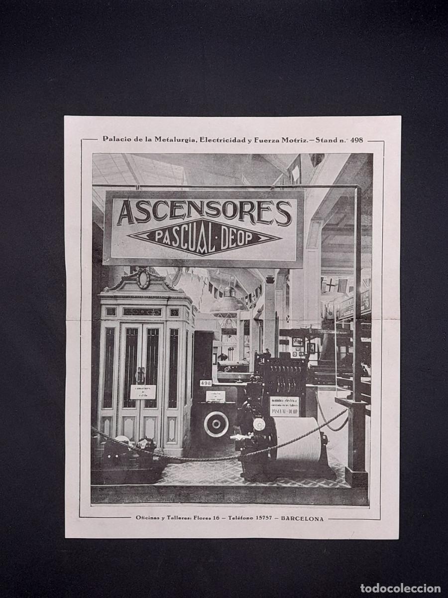 Outros artigos de papel: Ascensores Pascual-Deop Exposici&oacute; Internacional de Barcelona 1929