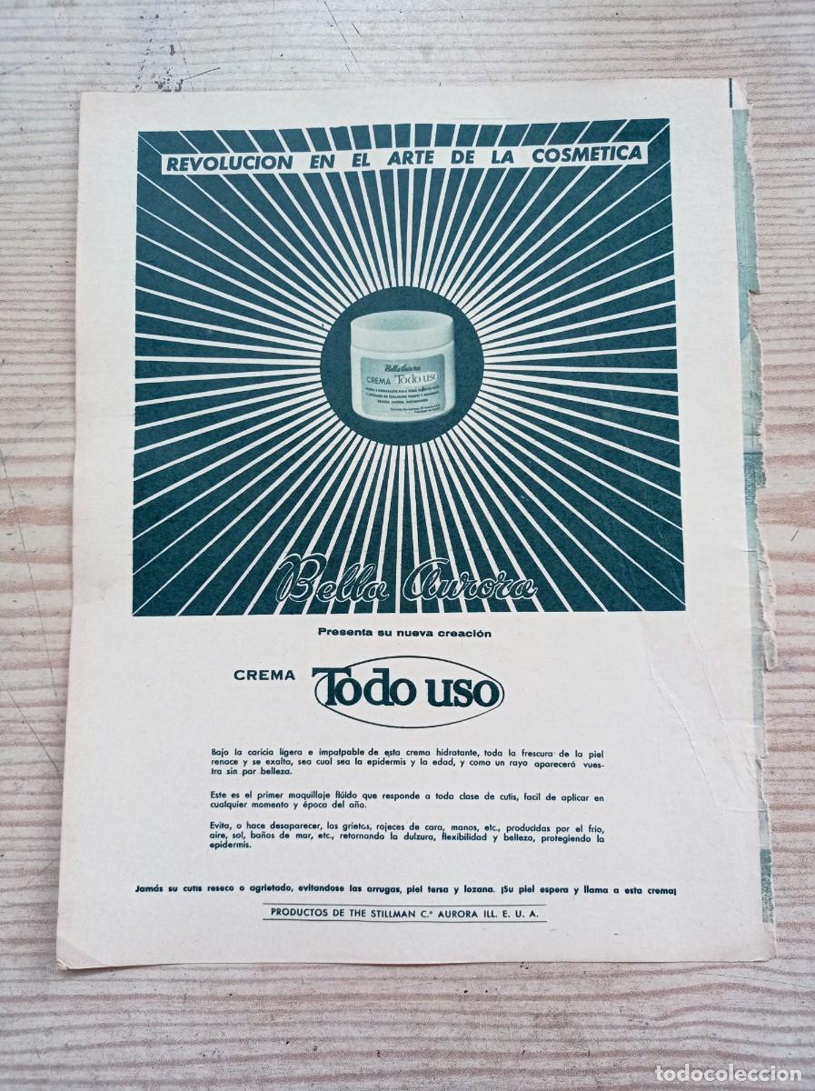 Outros artigos de papel: Hoja Publicidad Bella Aurora - A&ntilde;os 60 - Lote 2