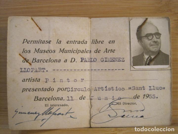 Otros Art&iacute;culos de Coleccionismo en Papel: BARCELONA-MUSEOS MUNICIPALES DE ARTE-CARNET A&Ntilde;O 1955-VER FOTOS-(100.779)