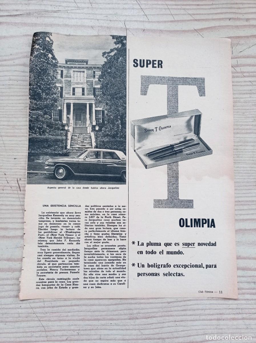 Outros artigos de papel: Hoja Publicidad Boligrafo Super T Olimpia - A&ntilde;os 60 - Lote 1