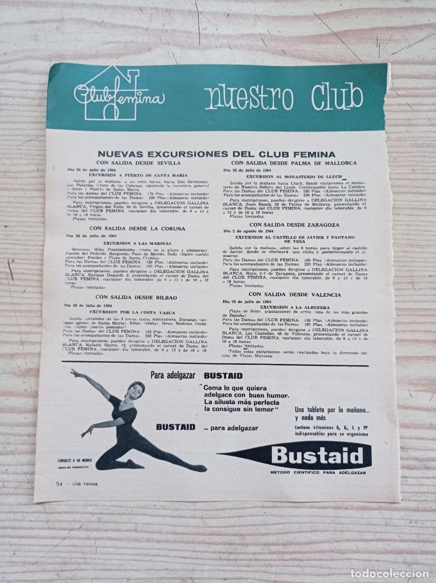 Outros artigos de papel: Hoja Publicidad Bustaid - A&ntilde;os 60 - Lote 2