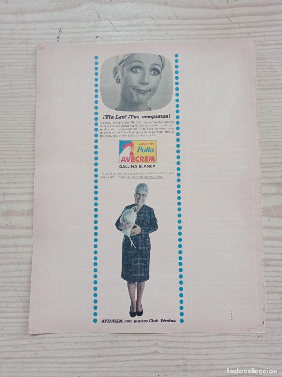 Outros artigos de papel: Hoja Publicidad Caldo De Pollo Avecrem Gallina Blanca - A&ntilde;os 60