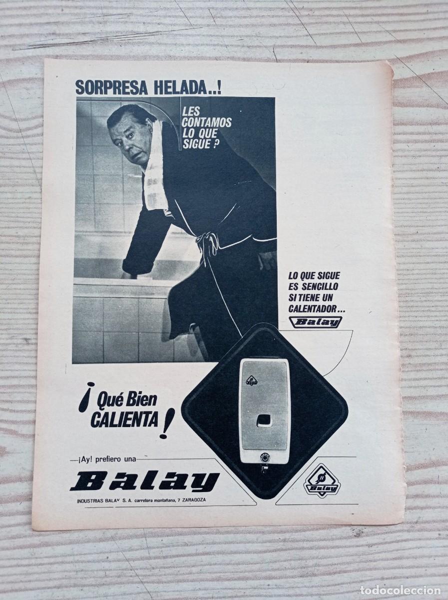Paper Collecting Others: Hoja Publicidad Calentador Balay - A&ntilde;os 60