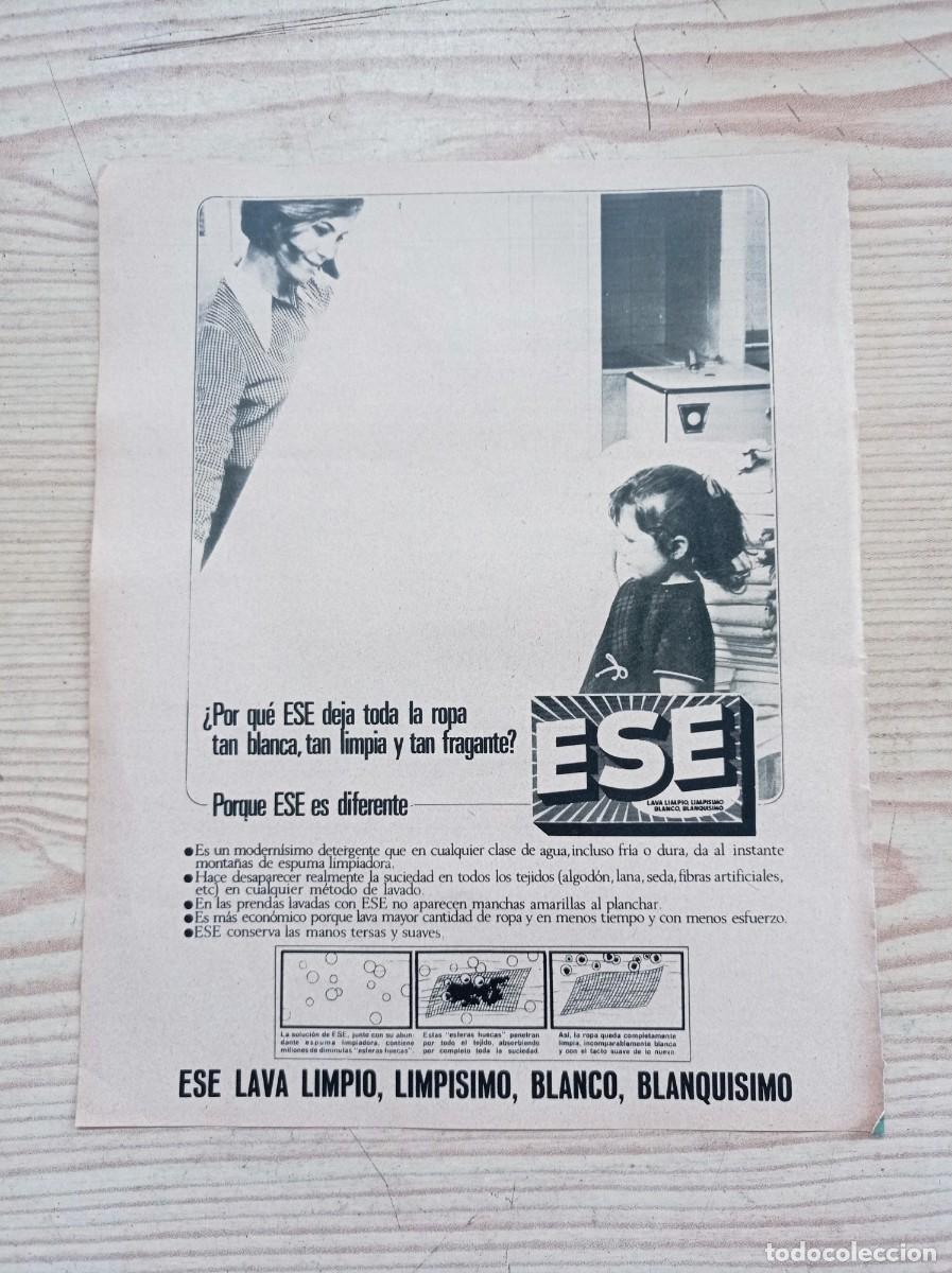 Paper Collecting Others: Hoja Publicidad Detergente ESE - A&ntilde;os 60 - Lote 2