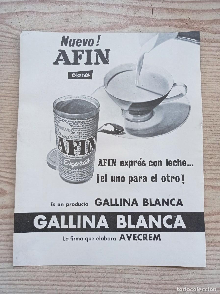 Outros artigos de papel: Hoja Publicidad Gallina Blanca Avecrem - A&ntilde;os 60 - Lote 1