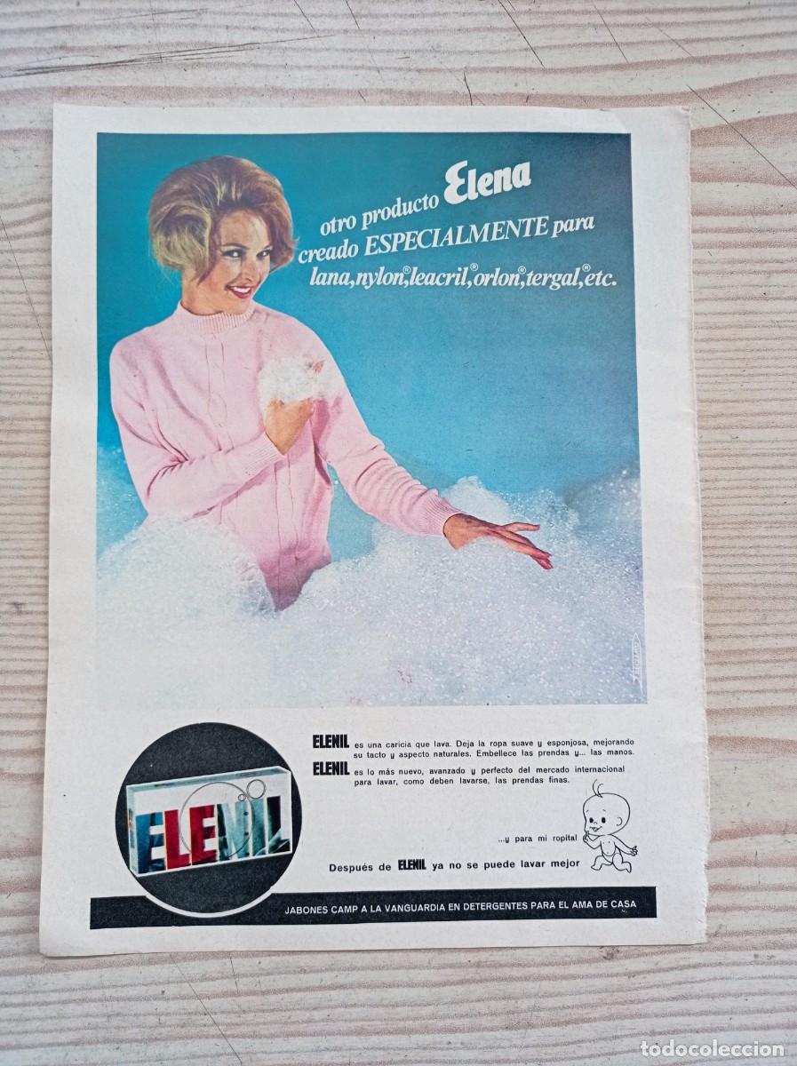 Outros artigos de papel: Hoja Publicidad Jabon Elenil Elena - A&ntilde;os 60
