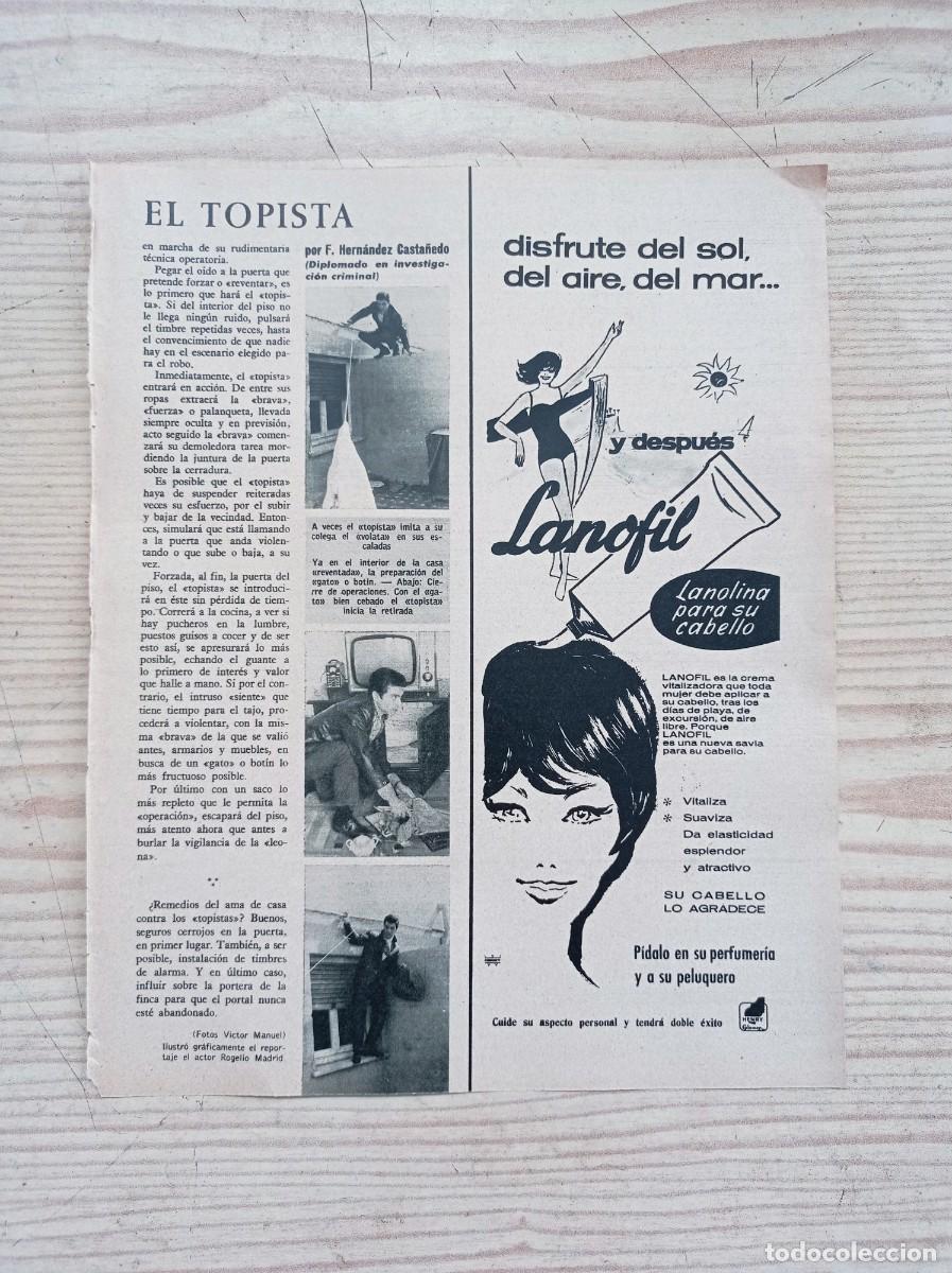 Paper Collecting Others: Hoja Publicidad Lanofil - A&ntilde;os 60
