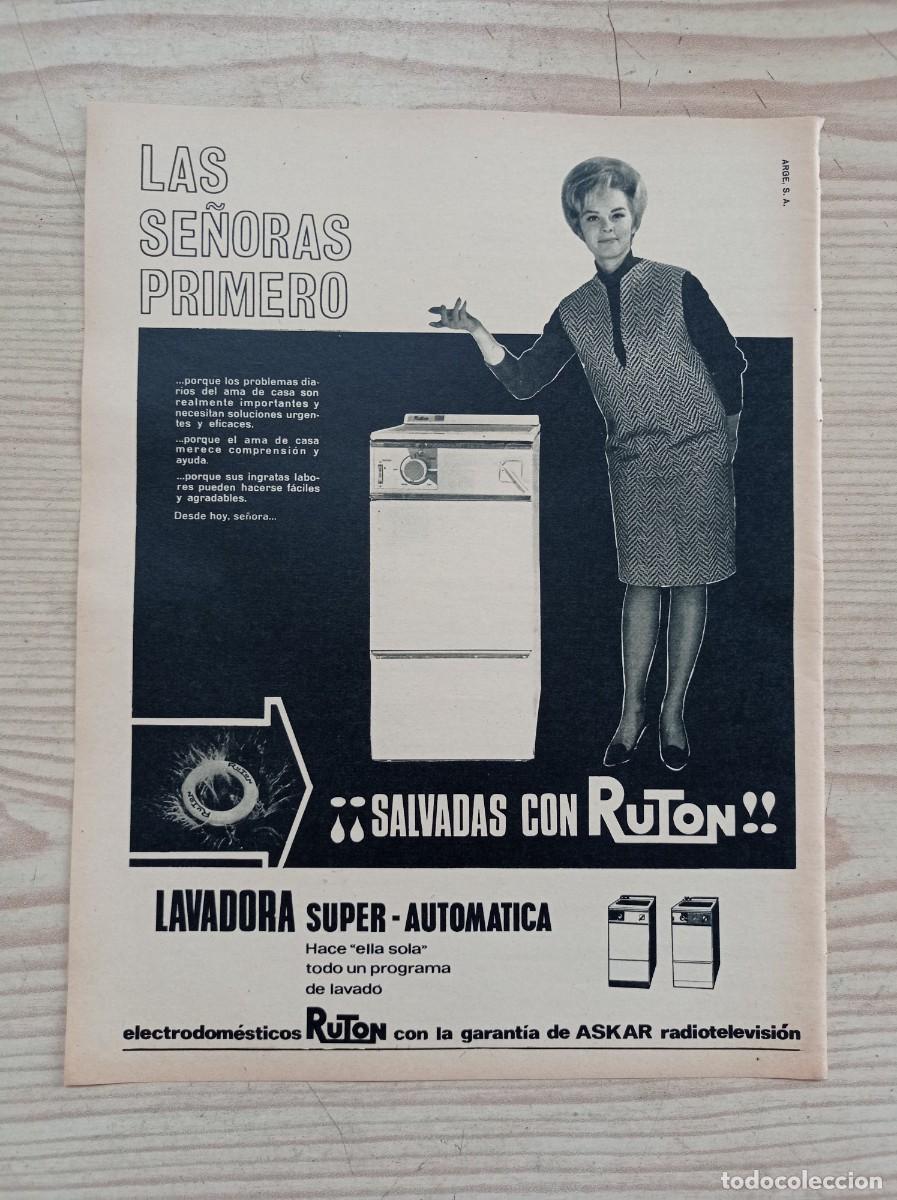 Paper Collecting Others: Hoja Publicidad Lavadora Ruton - A&ntilde;os 60 - Lote 1