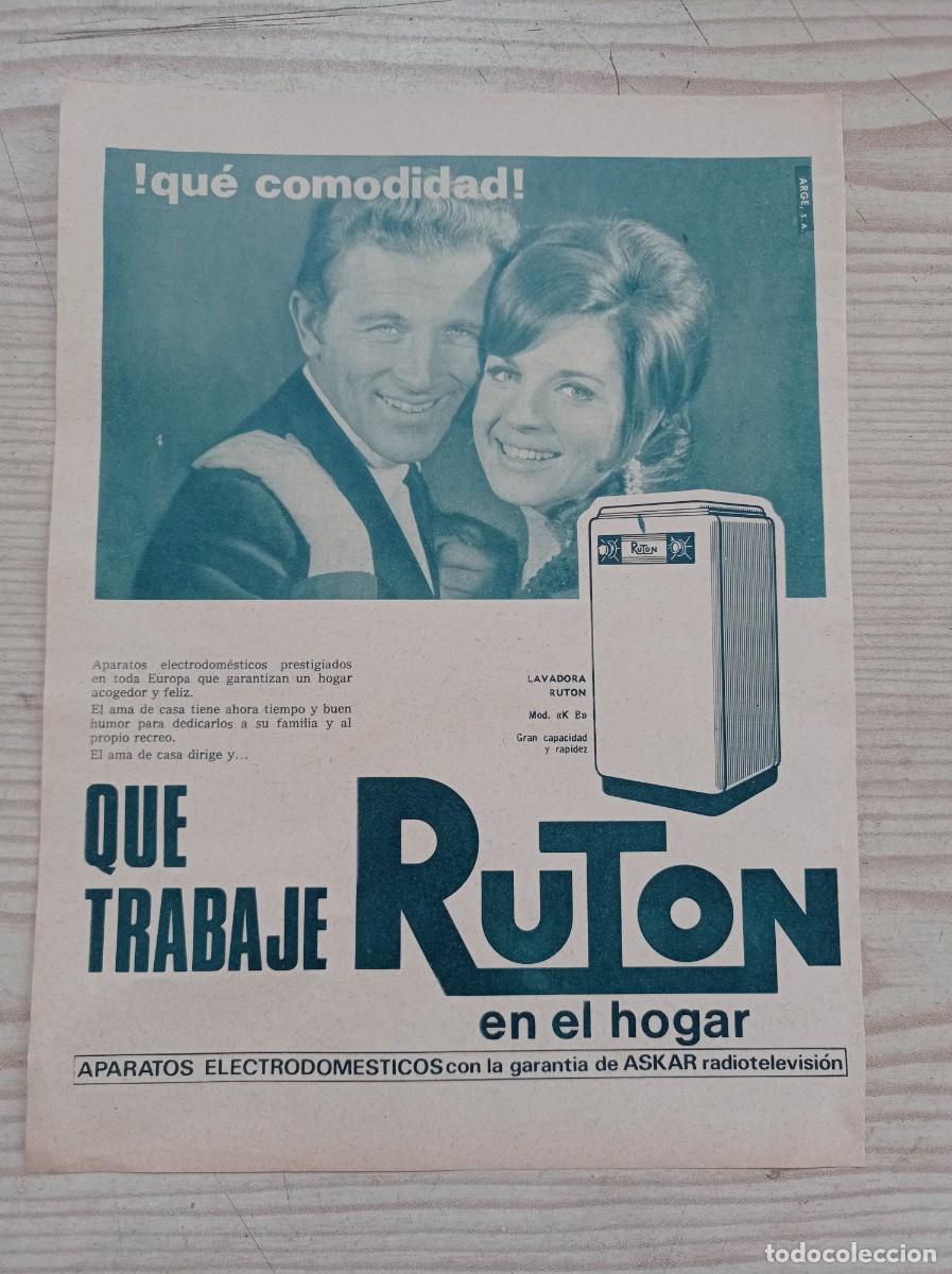 Paper Collecting Others: Hoja Publicidad Lavadora Ruton - A&ntilde;os 60 - Lote 2