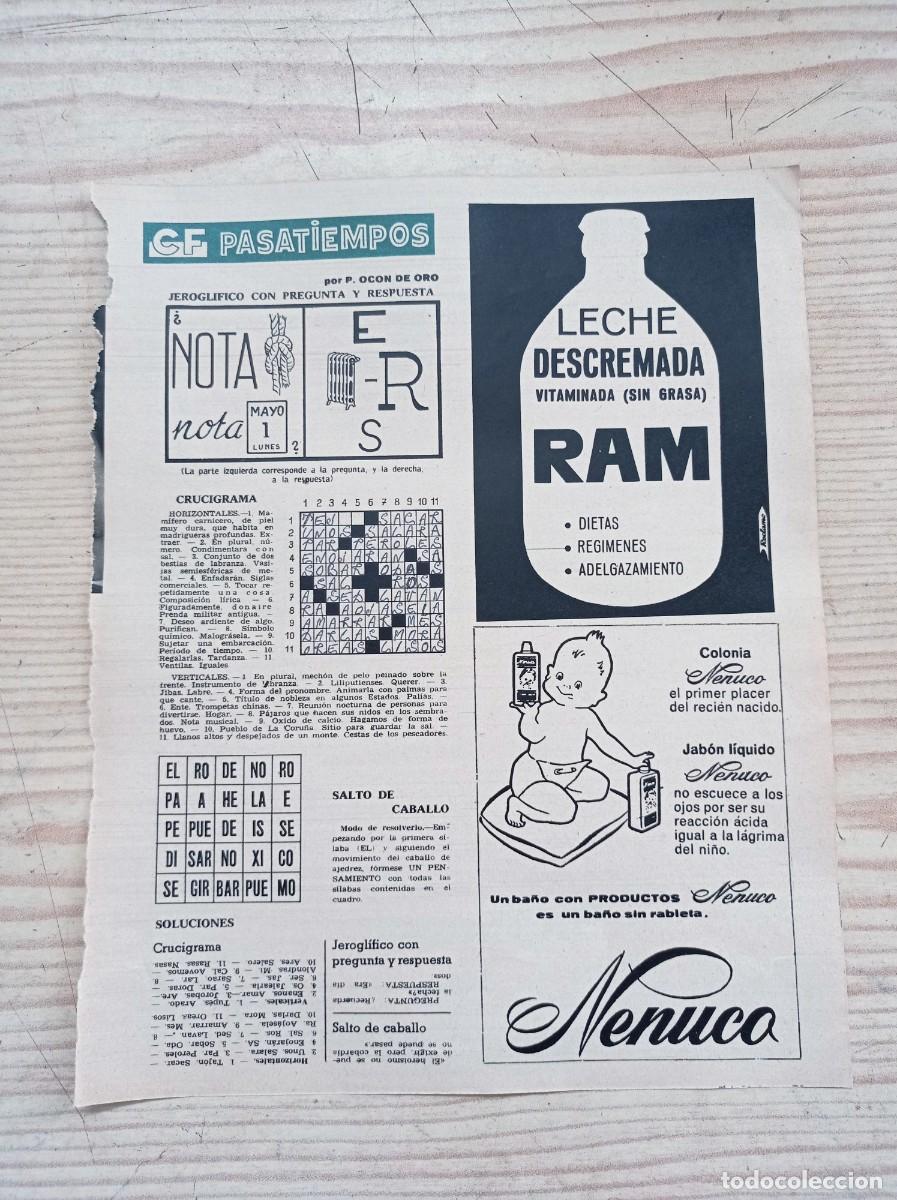 Paper Collecting Others: Hoja Publicidad Leche Descremada RAM - A&ntilde;os 60