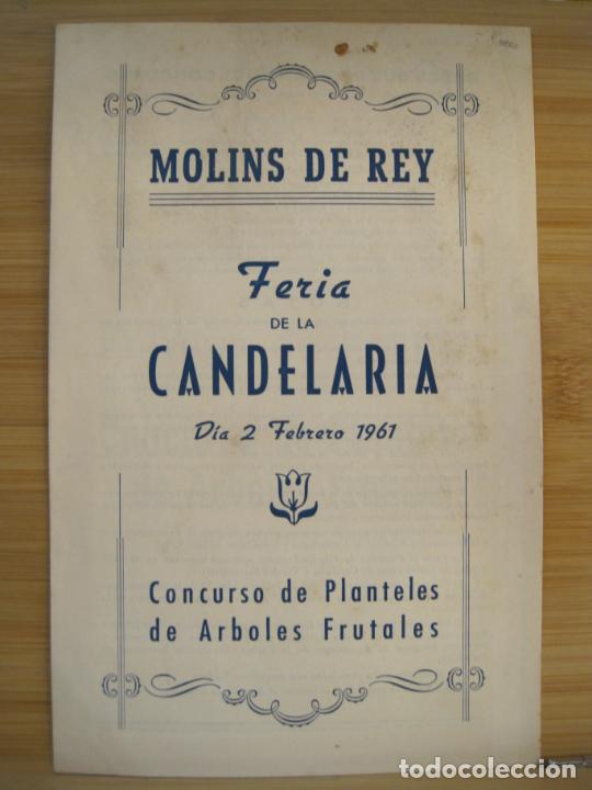 Sammelleidenschaft Andere Papierartikel: MOLINS DE REI-FERIA DE LA CANDELARIA 1961-CONCURSO PLANTELES Y ARBOLES FRUTALES-VER FOTOS-(K-8911)