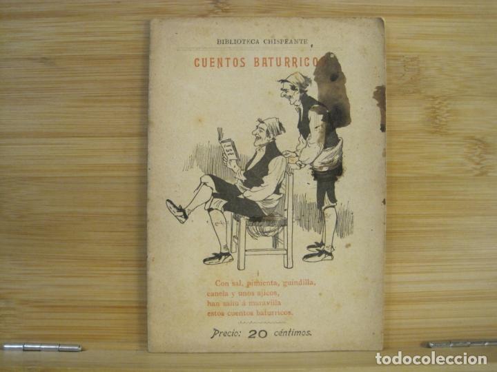 Sammelleidenschaft Andere Papierartikel: BIBLIOTECA CHISPEANTE-CUENTOS BATURRICOS-LIBRETO ANTIGUO-VER FOTOS-(K-8925)