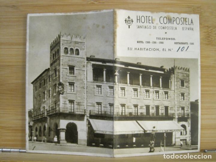 Sammelleidenschaft Andere Papierartikel: SANTIAGO DE COMPOSTELA-HOTEL COMPOSTELA-PUBLICIDAD-VER FOTOS-(100.840)