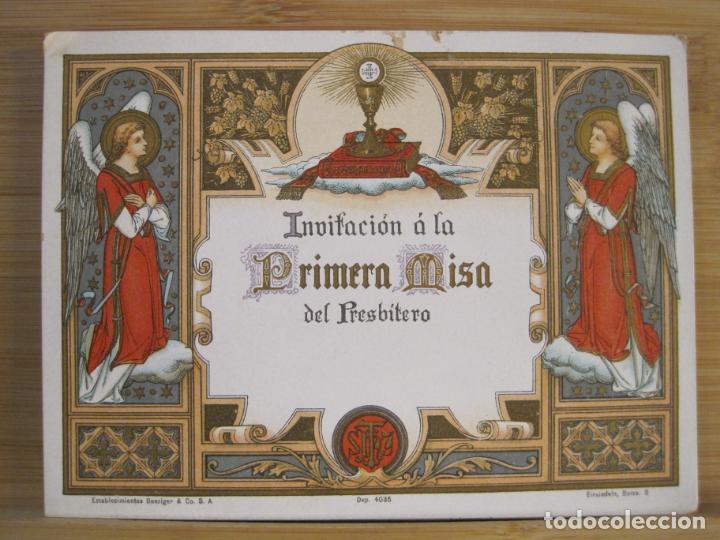Sammelleidenschaft Andere Papierartikel: INVITACION A LA PRIMERA MISA DEL PRESBITERO-VER FOTOS-(100.863)