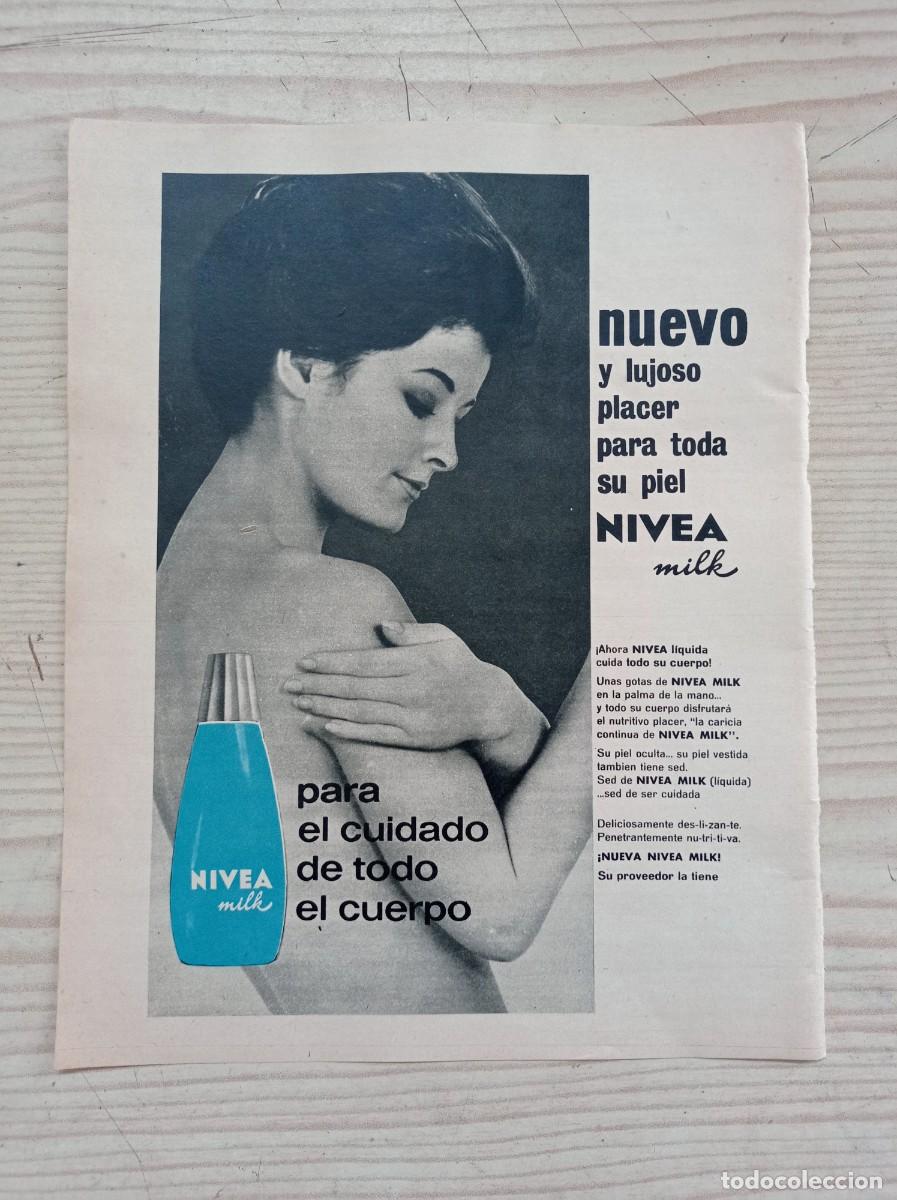 Outros artigos de papel: Hoja Publicidad Nivea - A&ntilde;os 60