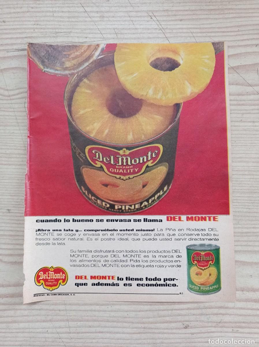 Paper Collecting Others: Hoja Publicidad Pi&ntilde;a Del Monte - A&ntilde;os 60 - Lote 2